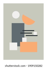 Trendy contemporary geometric organic shapes, Abstract geometric shapes artwork, Perfect shapes vector to use in branding, poster, prints, packaging, wall art, for social media