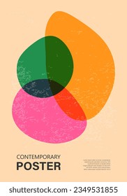 Modernes Poster, Risograph-Ästhetik, Riso-Printwirkung