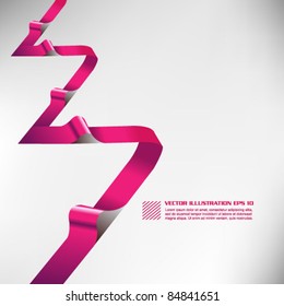 trendy continuous ribbon design