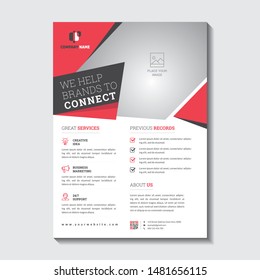 Trendy corporate business flyer template