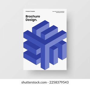 Trendy Corporate Identity Design, Vektorvorlage. Minimalistische geometrische Formen Firmenabdeckung Konzept.