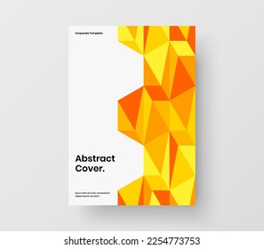 Trendy Cover A4 Vektordesign Layout. Frische geometrische Musterplakatgrafik.