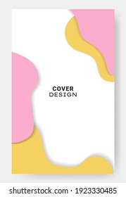 trendy cover background. Trendy abstract colorful liquid shape for banners, placards, cover book, poster, flyer, social media story, and page layout design