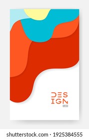 trendy cover background. Trendy abstract colorful liquid shape for banners, placards, cover book, poster, flyer, social media story, and page layout design