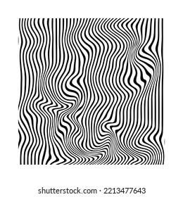 Trendy cover background design line black curve.Abstract wavy background. Thin line on white.
