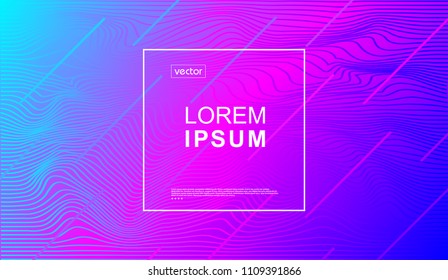 Trendy cover or backgrounds for placard, poster, magazine, brochure, flyer or banner design.
Minimal geometric abstract graphic elements with holographic effect. 
Vector eps10 illustration