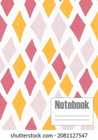 Trendy cover. Cool geometric design for notebooks, planners, etc. Vector template.