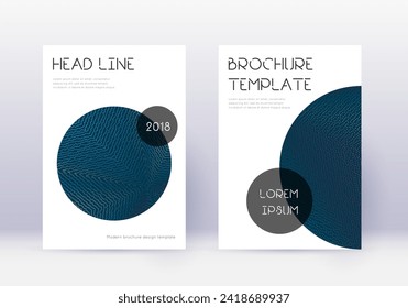 Trendy cover design template set. Red abstract lines on white blue background. Good-looking cover design. Awesome catalog, poster, book template etc.