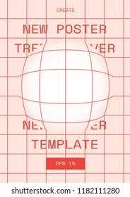 Trendy cover design template. Vector image.