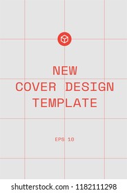 Trendy cover design template. Vector image.