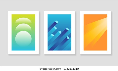 Trendy cover design template. Vector image.