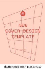 Trendy cover design template. Vector image.