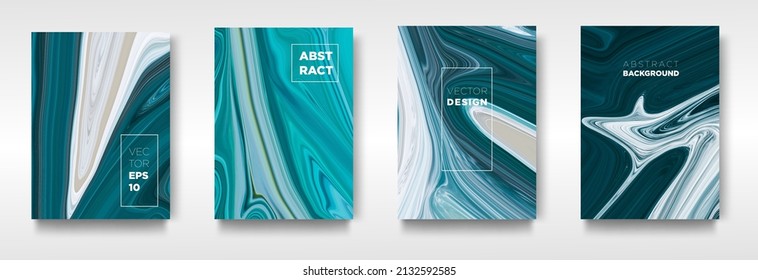 Cubierta de diseño Tapado de mármol líquido de diseño moderno. combinación de textura de mármol de color utilizada para el diseño - vector