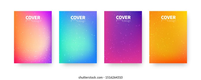 Trendy covers design. Background modern template design for use web and print. Colorful gradients.