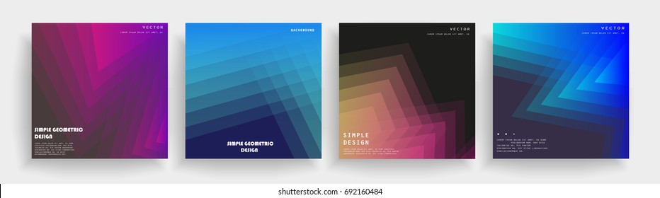 Trendy covers design. Simple overlap in darck background. Eps10 
