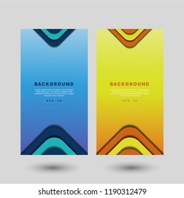 Trendy covers flat design. Simple blending overlap colorful background. Eps10 vector illustration