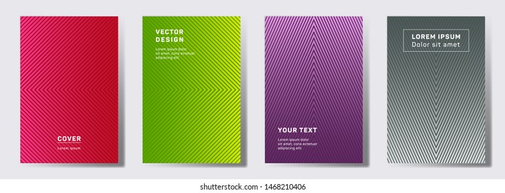 Diseño lineal. Líneas geométricas con bordes, ángulos. Fondos degradados para catálogos, folletos corporativos. Textura de líneas, elementos de título de encabezado. El informe anual abarca el tema.