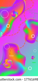 Trendy creative vector space gradient. Abstract vector cover.  Creative fluid background from current shapes to design trendy abstract covers, banners, posters, booklets.