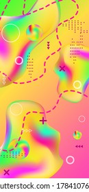 Trendy creative vector space gradient. Abstract vector cover.  Creative fluid background from current shapes to design trendy abstract covers, banners, posters, booklets.