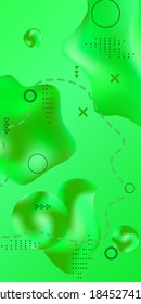 Trendy creative vector space gradient. Abstract vector cover.  Creative fluid background from current shapes to design trendy abstract covers, banners, posters, booklets.