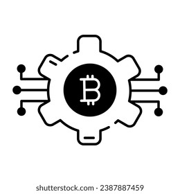 Trendy Crypto Trading Linear Icon