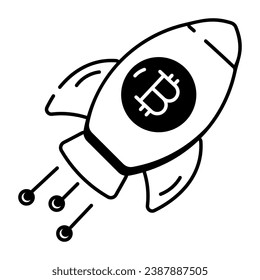 Trendy Crypto Trading Linear Icon