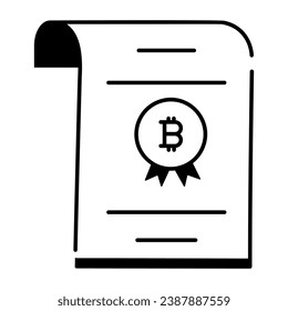 Trendy Crypto Trading Linear Icon