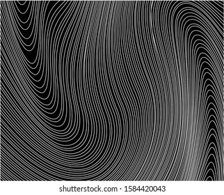 Trendy Curve Lines Background. Abstract Background with Wavy Lines