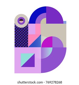 Trendy curvy geometric memphis elements colorful design. Retro vintage 90’s style texture, pattern and elements. Modern abstract culture background design and cover template.