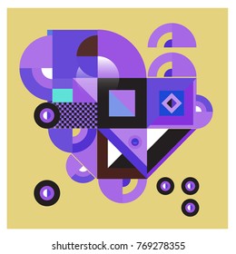 Trendy curvy geometric memphis elements colorful design. Retro vintage 90’s style texture, pattern and elements. Modern abstract culture background design and cover template.