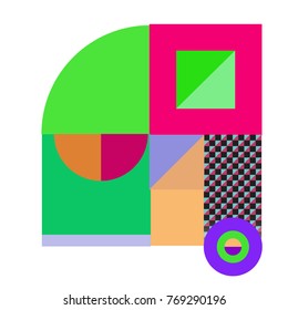 Trendy curvy geometric memphis elements colorful design. Retro 90’s style texture, pattern and elements. Modern abstract culture background design and cover template.