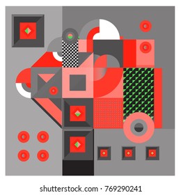 Trendy curvy geometric memphis elements colorful design. Retro 90’s style texture, pattern and elements. Modern abstract culture background design and cover template.