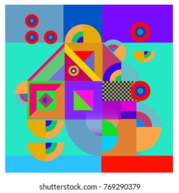 Trendy curvy geometric memphis elements colorful design. Retro 90’s style texture, pattern and elements. Modern abstract culture background design and cover template.