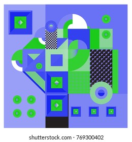 Trendy curvy geometric memphis elements colorful design. Retro 90’s style texture, pattern and elements. Modern abstract culture background design and cover template.