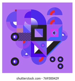 Trendy curvy geometric memphis elements colorful design. Retro 90’s style texture, pattern and elements. Modern abstract culture background design and cover template.