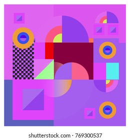 Trendy curvy geometric memphis elements colorful design. Retro 90’s style texture, pattern and elements. Modern abstract culture background design and cover template.