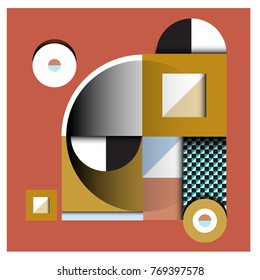 Trendy curvy geometric memphis elements colorful design. Retro 90’s style texture, pattern and elements. Modern abstract culture background design and cover template.