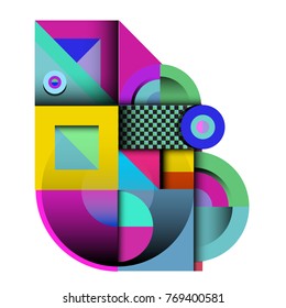 Trendy curvy geometric memphis elements colorful design. Retro 90’s style texture, pattern and elements. Modern abstract culture background design and cover template.