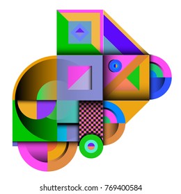 Trendy curvy geometric memphis elements colorful design. Retro 90’s style texture, pattern and elements. Modern abstract culture background design and cover template.