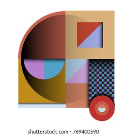 Trendy curvy geometric memphis elements colorful design. Retro 90’s style texture, pattern and elements. Modern abstract culture background design and cover template.