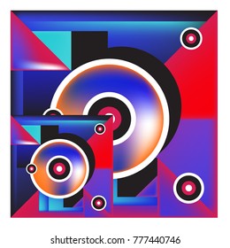 Trendy curvy geometric memphis elements colorful design. Retro 90’s style texture, pattern and elements. Modern abstract culture background design and cover template.