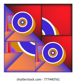 Trendy curvy geometric memphis elements colorful design. Retro 90’s style texture, pattern and elements. Modern abstract culture background design and cover template.