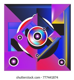 Trendy curvy geometric memphis elements colorful design. Retro 90’s style texture, pattern and elements. Modern abstract culture background design and cover template.