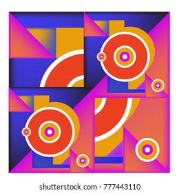 Trendy curvy geometric memphis elements colorful design. Retro 90’s style texture, pattern and elements. Modern abstract culture background design and cover template.