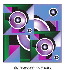 Trendy curvy geometric memphis elements colorful design. Retro 90’s style texture, pattern and elements. Modern abstract culture background design and cover template.