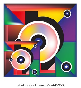 Trendy curvy geometric memphis elements colorful design. Retro 90’s style texture, pattern and elements. Modern abstract culture background design and cover template.