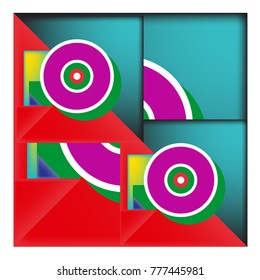 Trendy curvy geometric memphis elements colorful design. Retro 90’s style texture, pattern and elements. Modern abstract culture background design and cover template.