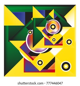 Trendy curvy geometric memphis elements colorful design. Retro 90’s style texture, pattern and elements. Modern abstract culture background design and cover template.