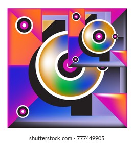 Trendy curvy geometric memphis elements colorful design. Retro 90’s style texture, pattern and elements. Modern abstract culture background design and cover template.