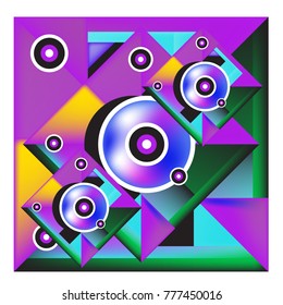 Trendy curvy geometric memphis elements colorful design. Retro 90’s style texture, pattern and elements. Modern abstract culture background design and cover template.